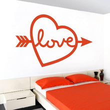 Load image into Gallery viewer, Love Heart Arrow Wall Sticker | Apex Stickers
