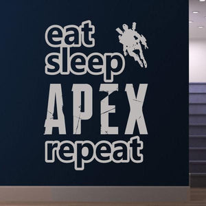 Eat Sleep Apex Legends Repeat Wall Sticker | Apex Stickers
