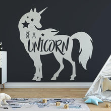 Load image into Gallery viewer, Be a Unicorn Wall Sticker | Apex Stickers
