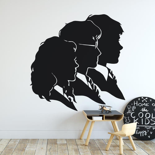 Harry Potter, Ron and Hermoine Silhouette Wall Sticker | Apex Stickers