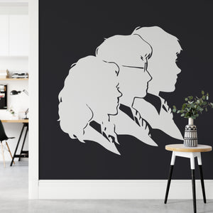 Harry Potter, Ron and Hermoine Silhouette Wall Sticker | Apex Stickers