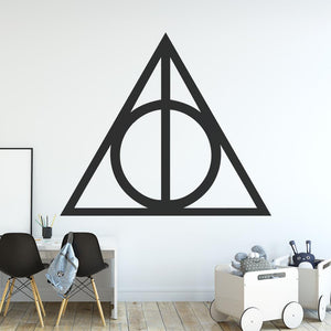 Harry Potter Deathly Hallows Logo Wall Sticker | Apex Stickers