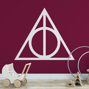 Harry Potter Deathly Hallows Logo Wall Sticker | Apex Stickers