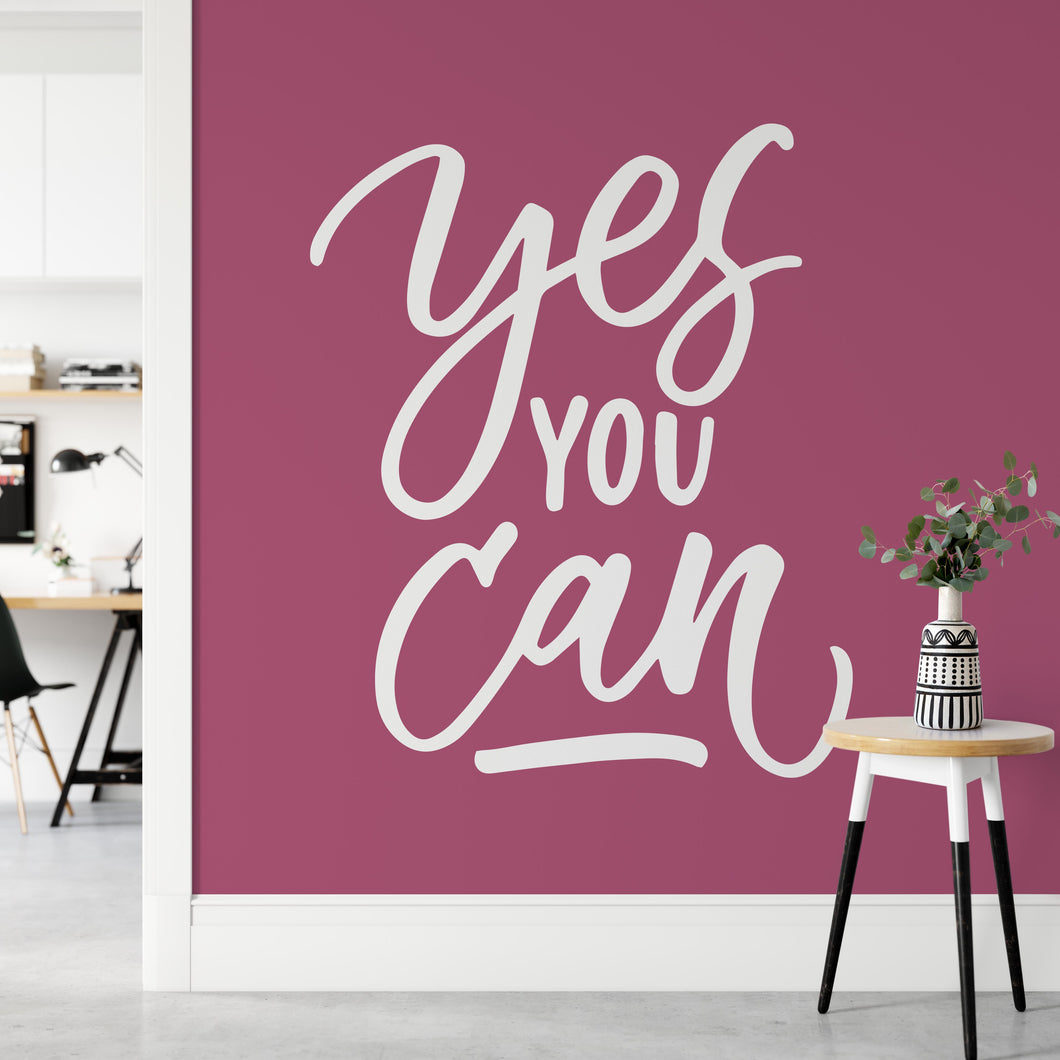 Yes You Can Wall Sticker | Apex Stickers