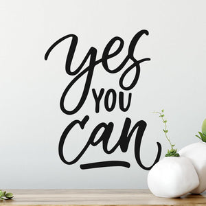 Yes You Can Wall Sticker | Apex Stickers