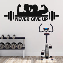 Load image into Gallery viewer, Never Give Up Wall Sticker | Apex Stickers
