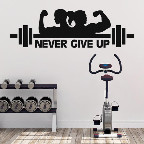 Never Give Up Wall Sticker | Apex Stickers