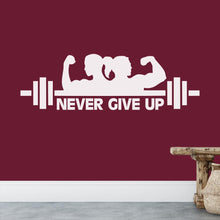Load image into Gallery viewer, Never Give Up Wall Sticker | Apex Stickers
