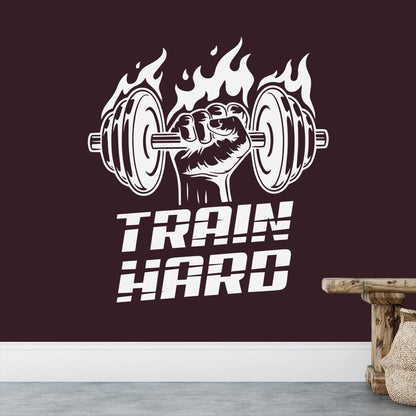 Train Hard Wall Sticker | Apex Stickers