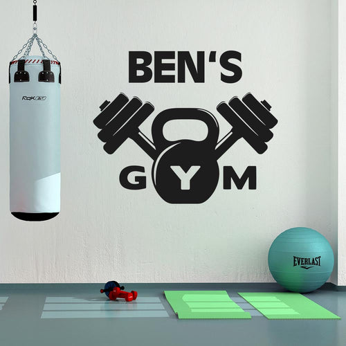 My Gym Personalised Name Wall Sticker | Apex Stickers