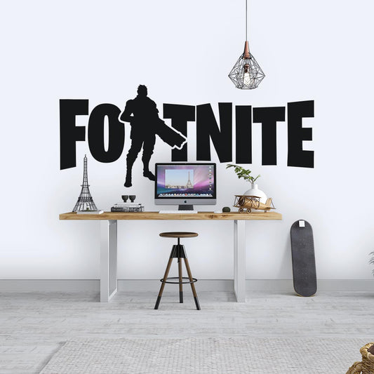 Fortnite Text Logo Soldier Wall Sticker | Apex Stickers