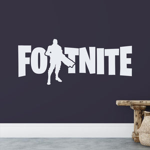 Fortnite Text Logo Soldier Wall Sticker | Apex Stickers