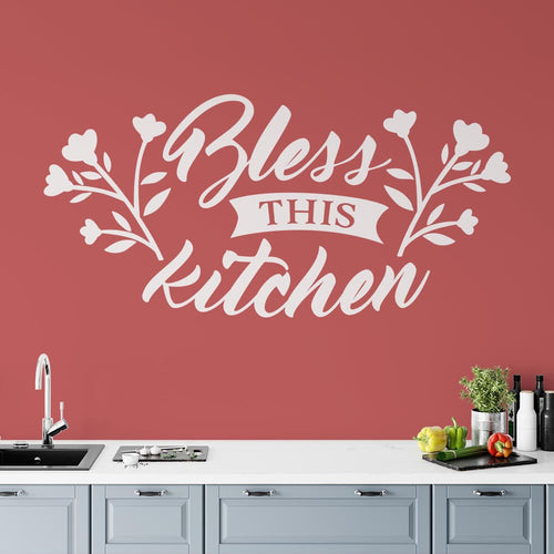 Bless This Kitchen Wall Sticker | Apex Stickers