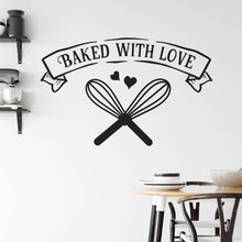Load image into Gallery viewer, Baked With Love Wall Sticker | Apex Stickers
