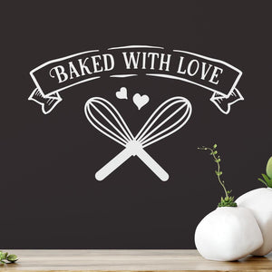 Baked With Love Wall Sticker | Apex Stickers