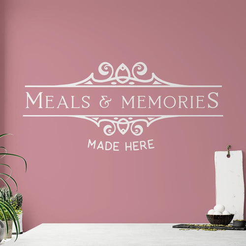 Meals And Memories Made Here Wall Sticker | Apex Stickers