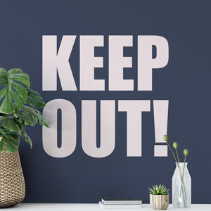 Keep Out Wall Sticker | Apex Stickers