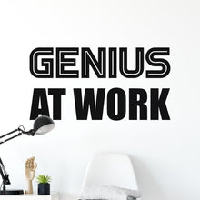 Load image into Gallery viewer, Genius At Work Wall Sticker | Apex Stickers
