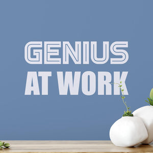 Genius At Work Wall Sticker | Apex Stickers