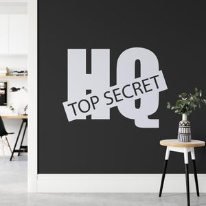 Top Secret HQ Wall Sticker | Apex Stickers