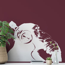 Load image into Gallery viewer, Banksy Monkey Headphones Wall Sticker | Apex Stickers
