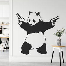 Load image into Gallery viewer, Banksy Panda With Guns Wall Sticker | Apex Stickers

