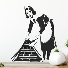 Load image into Gallery viewer, Banksy Cleaning Lady Wall Sticker | Apex Stickers
