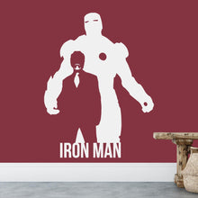 Load image into Gallery viewer, Iron Man With Text Wall Sticker | Apex Stickers
