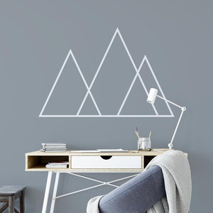 Geometric Polygonal Simple Mountains Wall Sticker | Apex Stickers