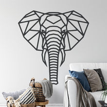 Load image into Gallery viewer, Geometric Polygonal Elephant Head Wall Sticker | Apex Stickers
