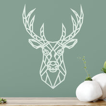 Load image into Gallery viewer, Geometric Polygonal Stag Head Wall Sticker | Apex Stickers
