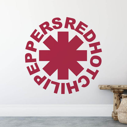 Red Hot Chili Peppers Band Logo Wall Sticker | Apex Stickers
