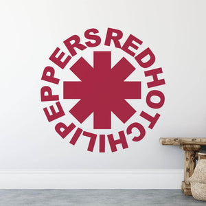 Red Hot Chili Peppers Band Logo Wall Sticker | Apex Stickers