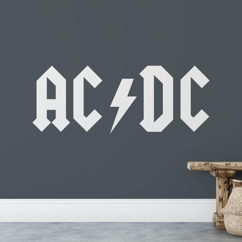 AC/DC Band Logo Wall Sticker | Apex Stickers