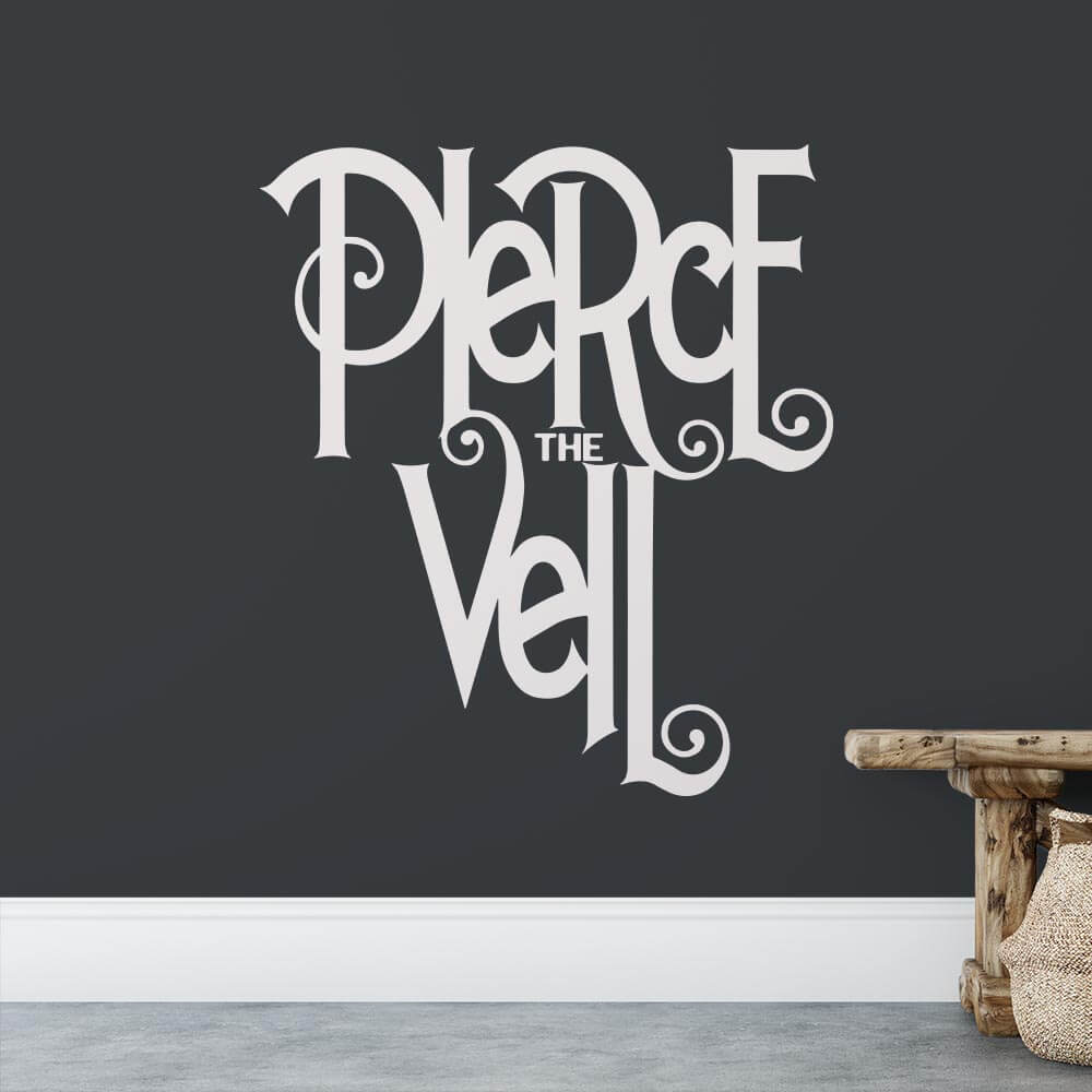 Pierce The Veil Band Logo Wall Sticker | Apex Stickers