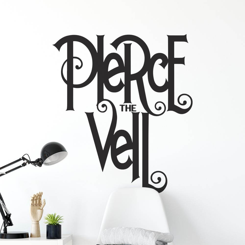 Pierce The Veil Band Logo Wall Sticker | Apex Stickers