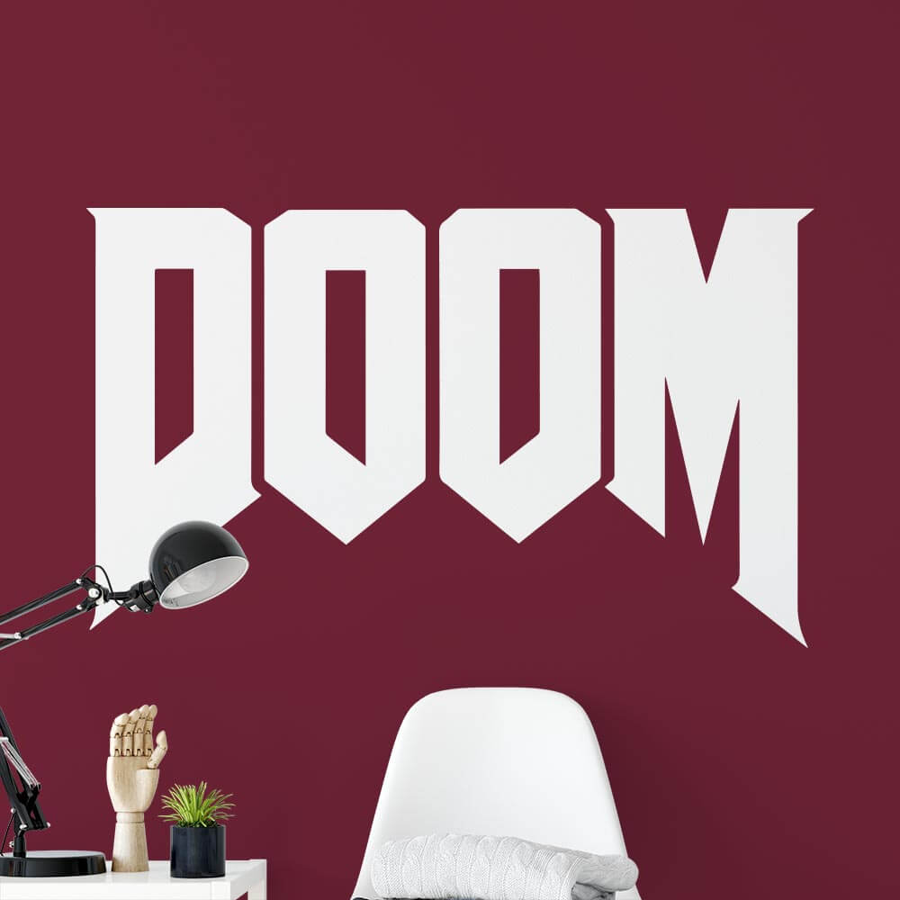 Doom Logo Wall Sticker | Apex Stickers