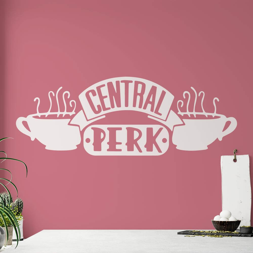 Friends TV Show Central Perk Logo Wall Sticker | Apex Stickers
