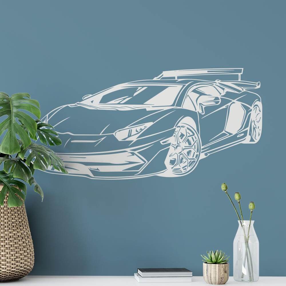 Lamborghini Sports Car Wall Sticker | Apex Stickers