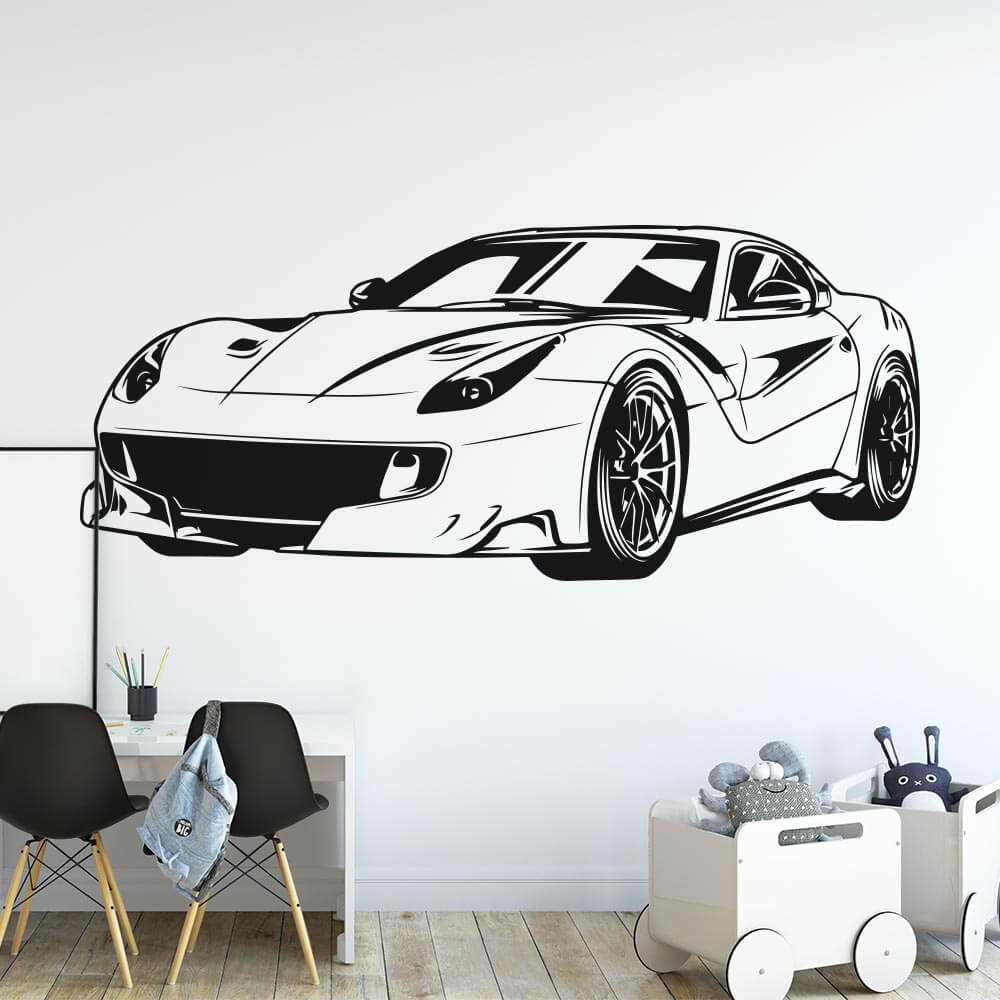 Ferrari Sports Car Wall Sticker | Apex Stickers