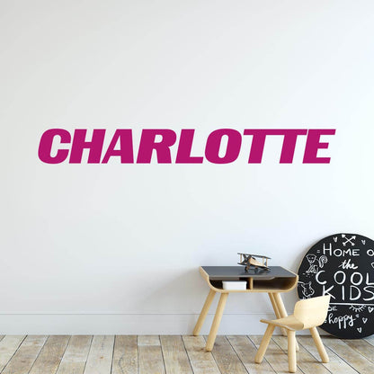 Racing Car Style Personalised Name Wall Sticker | Apex Stickers