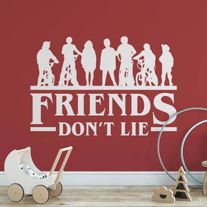 Stranger Things Friends Don't Lie Wall Sticker | Apex Stickers