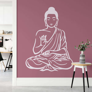 Buddha Yoga Meditation Spiritual Wall Sticker | Apex Stickers