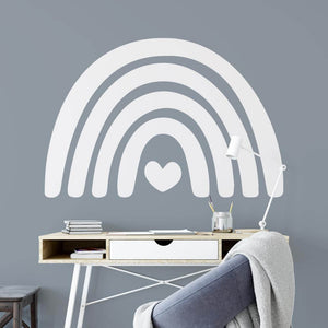 Boho Chic Rainbow with Heart Wall Sticker | Apex Stickers