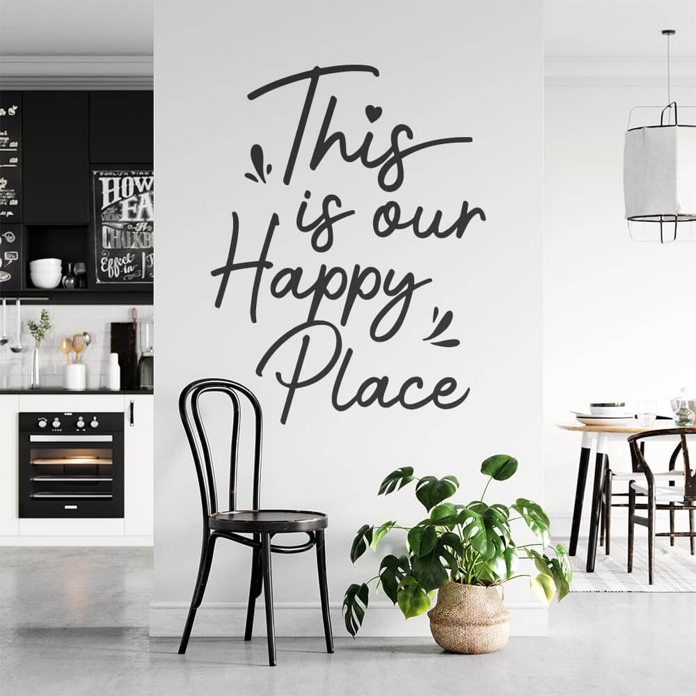 This is our Happy Place Wall Sticker | Apex Stickers