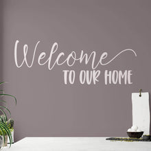 Load image into Gallery viewer, Welcome to our Home Wall Sticker | Apex Stickers
