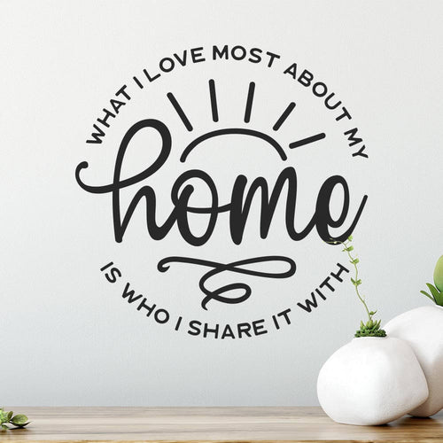What I Love most about my Home Wall Sticker | Apex Stickers