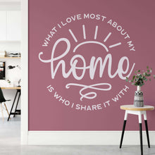 Load image into Gallery viewer, What I Love most about my Home Wall Sticker | Apex Stickers

