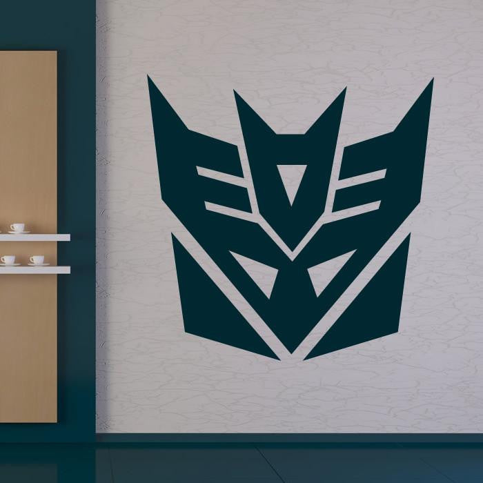 Decepticon Transformers Logo Wall Art Sticker | Apex Stickers