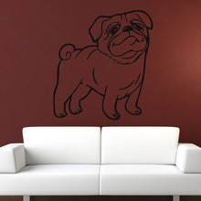 Load image into Gallery viewer, Pug Dog Cartoon Wall Art Sticker | Apex Stickers
